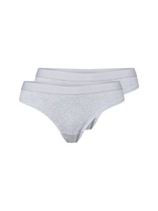 Snocks figi brazylijskie w 2-paku Kobiety Bawełna biały|szary, XL. Białe figi Snocks, bez wzorów, z bawełny. Za 89,95 zł.