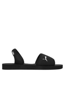 Puma Sandały Sandy Playa 404852 01 Czarny. Czarne sandały Puma, bez wzorów, z materiału, bez obcasa, na płaskiej podeszwie, bez zapięcia. Za 129,99 zł.