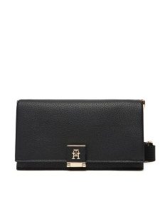 Tommy Hilfiger Torebka Th Her Mini Crossover AW0AW17949 Czarny. Czarne listonoszki TOMMY HILFIGER, bez wzorów, ze skóry, bez dodatków. Za 359,99 zł.