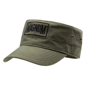Czapka z daszkiem Magnum Patrol. Zielone czapki MAGNUM, bez wzorów, z materiału, casualowe. Za 60,25 zł.
