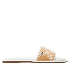 Klapki MICHAEL Michael Kors. Brązowe klapki MICHAEL Michael Kors, bez wzorów, bez obcasa. Za 328,99 zł.