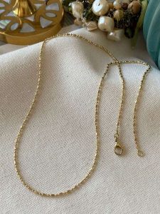 Luseera Pozłacany naszyjnik - dł. 45 cm rozmiar: onesize. Żółte naszyjniki Luseera, pozłacane. Za 43,99 zł.