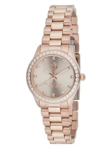 U.S. Polo Assn. Zegarek kwarcowy w kolorze różowozłotym rozmiar: onesize. Czerwone, analogowe zegarki U.S. Polo Assn. Za 448,99 zł.