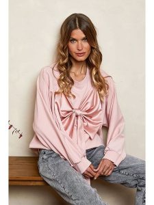 Joséfine Bluza "Ritz" w kolorze jasnoróżowym rozmiar: M. Różowe bluzy Joséfine, m, bez wzorów, bez kaptura. Za 128,25 zł.