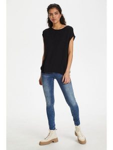 Soaked in Luxury Bluzka w kolorze czarnym rozmiar: L. Czarne bluzki Soaked in Luxury, l, bez wzorów, z wiskozy, bez kołnierzyka, bez ramiączek. Za 78,99 zł.