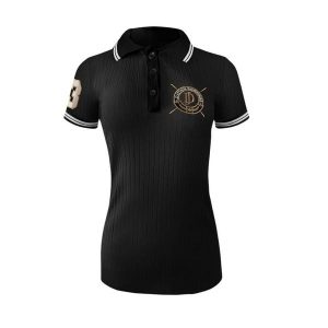 Koszulka polo damska JD ATTACK Juliette. Czarne bluzki JD ATTACK, xs, bez wzorów, sportowe, bez kołnierzyka, bez ramiączek. Za 129,00 zł.