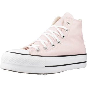 Trampki Converse Model Chuck Taylor All Star Platform Kolor Rose. Czerwone trampki Converse, bez wzorów, z tkaniny, bez zapięcia. W wyprzedaży za 301,40 zł.