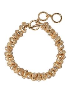 Otazu Pozłacana bransoletka z kryształami Swarovski rozmiar: onesize. Żółte bransoletki Otazu, z kryształem, pozłacane. Za 104,99 zł.