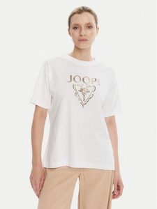 JOOP! T-Shirt 58 253JE58Tomma 30047768 Biały Regular Fit. Białe t-shirty JOOP!, bez wzorów, z bawełny, bez kołnierzyka, bez ramiączek. Za 289,99 zł.
