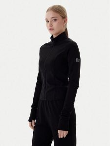 EA7 Emporio Armani Bluza 7W001150 AF12501 UC001 Czarny Slim Fit. Czarne bluzy EA7 Emporio Armani, xs, bez wzorów, z syntetyku, bez kaptura. Za 396,99 zł.