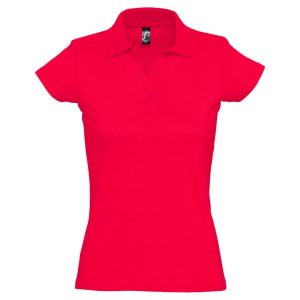 Damska Koszulka Polo Prescott Jersey. Niebieskie koszulki sportowe SOL'S, bez wzorów, z jersey, bez ramiączek. Za 82,99 zł.