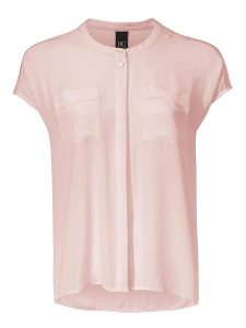 Heine Bluzka w kolorze jasnoróżowym rozmiar: 50. Różowe bluzki Heine, bez wzorów, bez kołnierzyka, bez ramiączek. Za 85,95 zł.