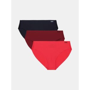 Zestaw trzech spodni damskich Under Armour Pure Stretch Ns Bkn Czerwony Czerwony. Brązowe komplety bielizny Under Armour, bez wzorów, z materiału. Za 204,99 zł.
