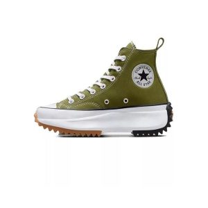 Buty Dorosły Converse Run Star Hike Hi Grassy zielony. Zielone trampki Converse, bez wzorów, bez zapięcia. W wyprzedaży za 465,10 zł.