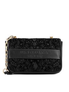 U.S. Polo Assn. Torebka BIUXT8462WZC Czarny. Czarne listonoszki U.S. Polo Assn., bez wzorów, z materiału, bez dodatków. Za 188,99 zł.