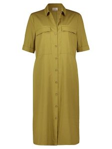 Vera Mont Sukienka w kolorze khaki rozmiar: 42. Brązowe sukienki Vera Mont, na co dzień, bez wzorów, z bawełny, bez kołnierzyka, bez ramiączek, midi, proste. Za 162,49 zł.