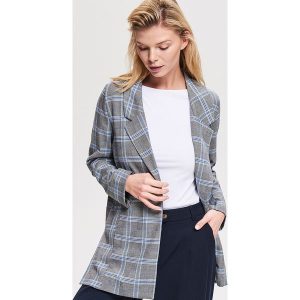 Marynarka w kratę - Szary. Marynarki i żakiety marki Reserved. Za 139,99 zł.