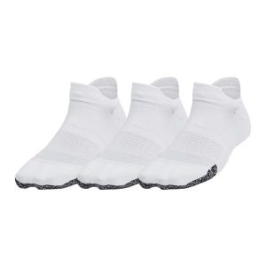 Skarpety treningowe damskie Under Armour Breathe NS Tab 3 Pack. Białe skarpetki Under Armour, bez wzorów. Za 69,99 zł.