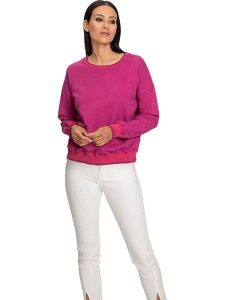 Heine Sweter w kolorze różowym rozmiar: 36. Różowe swetry oversize Heine, bez wzorów, z bawełny, bez ramiączek. Za 97,05 zł.