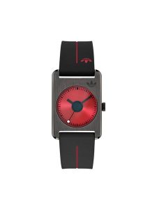 Adidas Zegarek Retro Pop AOST24545 Czarny. Czarne, analogowe zegarki ADIDAS. Za 519,99 zł.