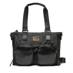 Torebka Monnari. Czarne torebki klasyczne Monnari, bez wzorów, bez dodatków. Za 149,99 zł.