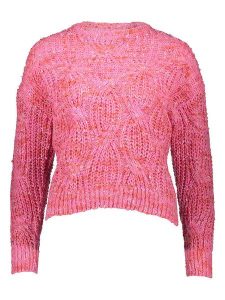 ONLY Sweter w kolorze różowym rozmiar: M. Różowe swetry oversize ONLY, m, bez wzorów, ze splotem, bez ramiączek. Za 105,38 zł.