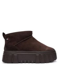 Tommy Jeans Śniegowce Tjw Suede Platform Boots Wl EN0EN03158 Brązowy. Brązowe buty zimowe Tommy Jeans, z jeansu, bez obcasa, bez zapięcia. Za 649,99 zł.