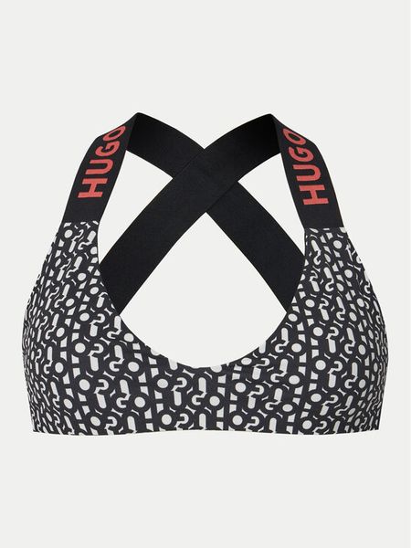 HUGO Góra od bikini Monogram 50534948 Czarny. Czarne bikini Hugo, bez wzorów, z syntetyku. Za 259,99 zł.