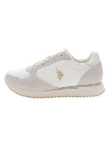 U.S. Polo Assn. Sneakersy w kolorze kremowo-białym rozmiar: 39. Białe trampki U.S. Polo Assn., bez wzorów, bez zapięcia. Za 209,82 zł.
