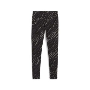 Damskie legginsy z grafiką ESS+ ANIMAL PUMA Black. Czarne legginsy Puma, bez wzorów. W wyprzedaży za 136,25 zł.