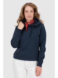 Alife and kickin Bluza w kolorze granatowym rozmiar: M. Niebieskie bluzy Alife and Kickin, m, bez wzorów, z kapturem. Za 106,38 zł.