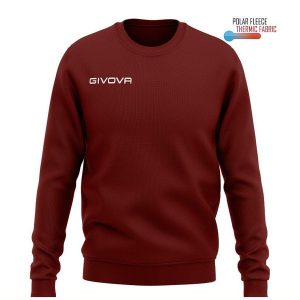 Bluza Givova Polarfleece Sport 2XL - Ciepła i Oddychająca. Brązowe bluzy Givova, xl, bez wzorów, bez kaptura. Za 163,99 zł.