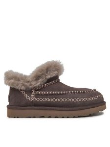 Ugg Śniegowce W Classic Ultra Mini Alpine 1158224 Szary. Szare buty zimowe Ugg, ze skóry, bez obcasa, bez zapięcia. Za 809,99 zł.