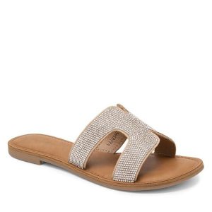 Klapki Jenny Fairy. Szare klapki Jenny Fairy, bez wzorów, bez obcasa. Za 119,99 zł.