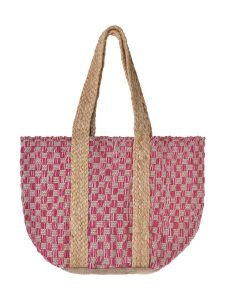 BLE Shopper bag w kolorze różowym - 40 x 31 cm rozmiar: onesize. Różowe shopper bag BLE, bez wzorów, z materiału, na ramię, bez dodatków. Za 90,95 zł.