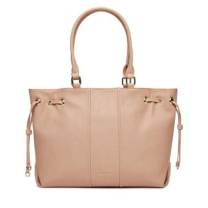Torebka Lasocki. Brązowe shopper bag Lasocki, bez wzorów, bez dodatków. Za 219,99 zł.