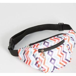 Kolorowa saszetka nerka - Biały. Nerki i saszetki marki Sinsay. Za 19,99 zł.
