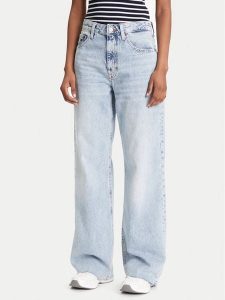 Tommy Jeans Jeansy Mia DW0DW21412 Niebieski Relaxed Fit. Niebieskie jeansy Tommy Jeans, bez wzorów, z bawełny. Za 299,99 zł.
