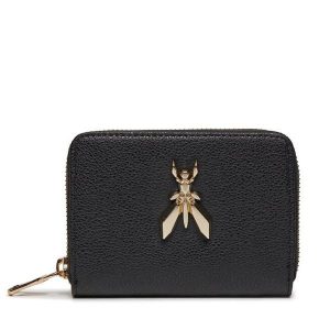 Portfel Patrizia Pepe. Czarne portfele Patrizia Pepe, bez wzorów. Za 229,00 zł.