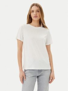 Pieces T-Shirt Anora 17148789 Biały Regular Fit. Białe t-shirty Pieces, xs, bez wzorów, z syntetyku, bez kołnierzyka, bez ramiączek. Za 99,99 zł.