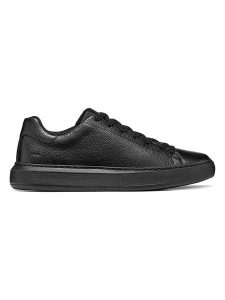 Geox Skórzane sneakersy "Deiven" w kolorze czarnym rozmiar: 46. Czarne trampki Geox, bez wzorów, bez zapięcia. Za 299,95 zł.