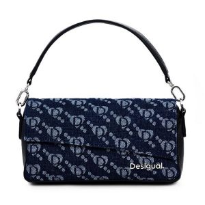 Torebka Desigual. Niebieskie torebki klasyczne Desigual, bez wzorów, bez dodatków. Za 199,99 zł.