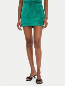 Juicy Couture Spódnica mini Heritage JCGGS125022 Zielony Slim Fit. Zielone spódnice Juicy Couture, xxs, bez wzorów, z bawełny, mini. Za 169,99 zł.