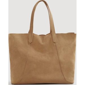 Mango - Torebka skórzana Julia. Brązowe shopper bag marki Mango, z bawełny. Za 159,90 zł.