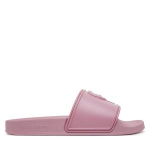 Klapki KARL LAGERFELD. Czerwone klapki KARL LAGERFELD, bez wzorów, bez obcasa. Za 259,99 zł.