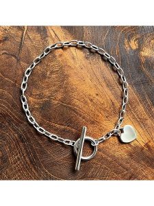 Eclat d'Argent Srebrna bransoletka z elementem ozdobnym rozmiar: onesize. Szare bransoletki Eclat d'Argent, srebrne. Za 175,95 zł.