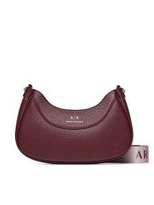 Armani Exchange Torebka 942883 CC783 UA343 Bordowy. Czerwone listonoszki Armani Exchange, bez wzorów, ze skóry, bez dodatków. Za 569,99 zł.