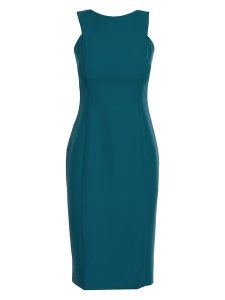 Stylove Sukienka w kolorze morskim rozmiar: XXL. Niebieskie sukienki Stylove, xxl, bez wzorów, bez kołnierzyka, bez ramiączek, midi. Za 149,99 zł.