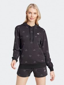 Adidas Bluza w kolorze czarnym rozmiar: M. Czarne bluzy ADIDAS, m, bez wzorów, z kapturem. Za 144,92 zł.