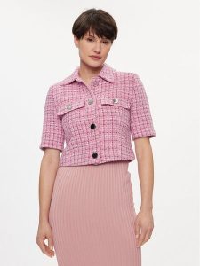 Liu Jo Marynarka MA4184 T4440 Różowy Regular Fit. Czerwone marynarki i żakiety Liu Jo, bez wzorów, z bawełny. Za 529,99 zł.